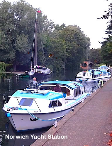 Moorings at Norwich Yacht Station